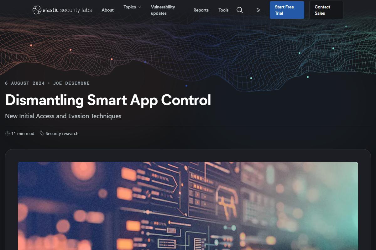 Dismantling Smart App Control — Elastic Security Labs