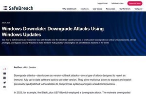 Windowsにゼロデイ脆弱性発見、修正パッチをロールバックされる恐れ