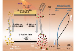 東北大、金星大気高層において重水素を含む水が劇的に増加することを確認