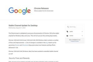 Google Chromeに38件の脆弱性、128にアップデートを