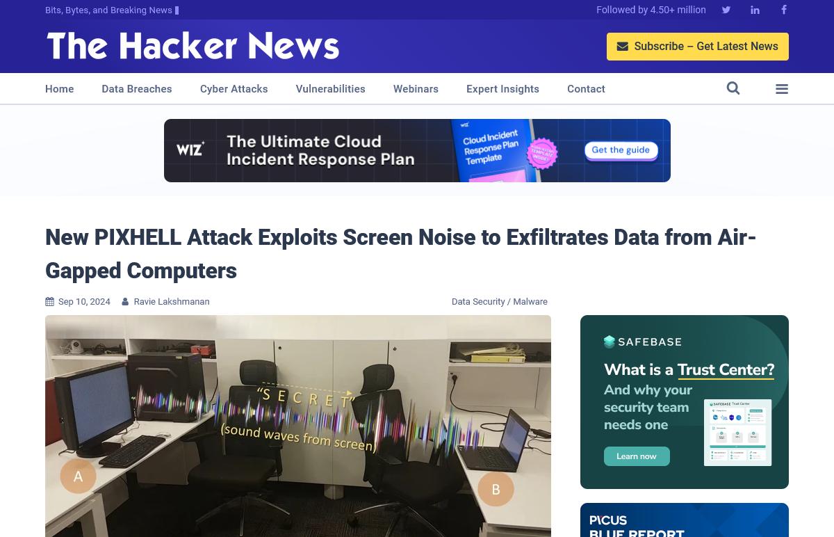 New PIXHELL Attack Exploits Screen Noise to Exfiltrates Data from Air-Gapped Computers