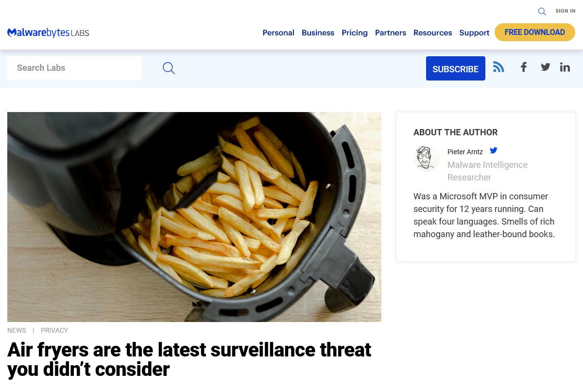 Air fryers are the latest surveillance threat you didn't consider｜Malwarebytes
