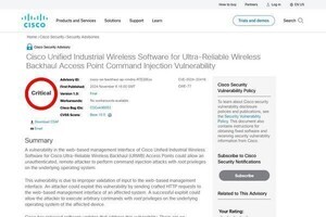 シスコのアクセスポイントに緊急(CVSS 10.0)の脆弱性、アップデートを
