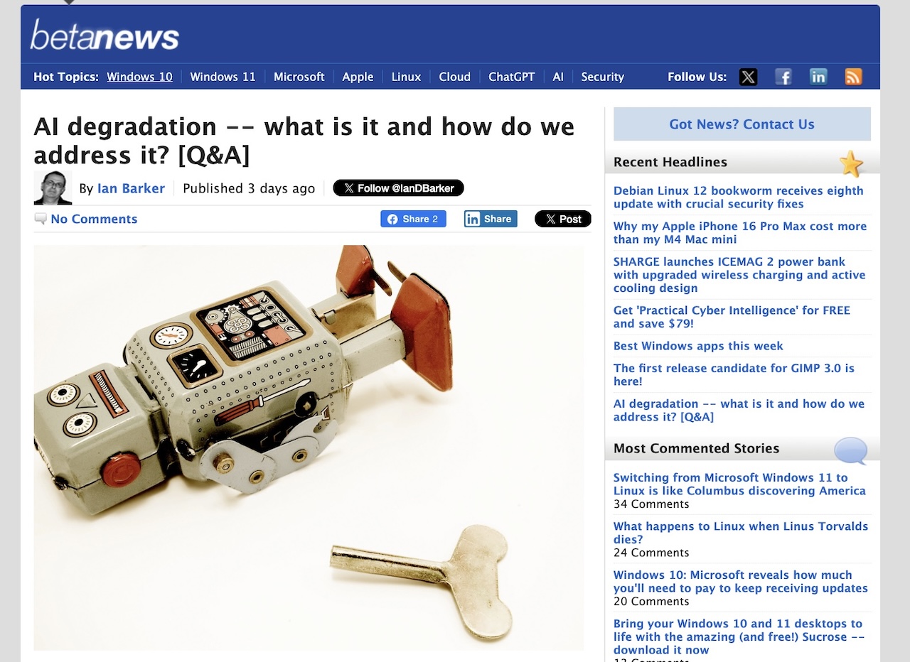 AI degradation -- what is it and how do we address it? [Q&A]