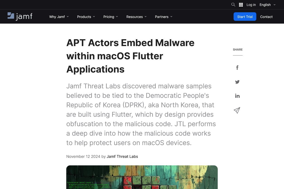 Jamf Threat Labs discovers a new threat targeting macOS