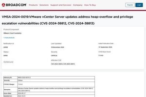 VMware vCenter Server、9月修正パッチは不完全 - 脆弱性悪用を確認