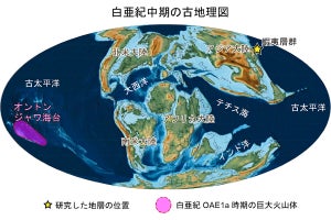 東北大、白亜紀最大級の「海洋無酸素事変」の詳細な発生年代の決定に成功