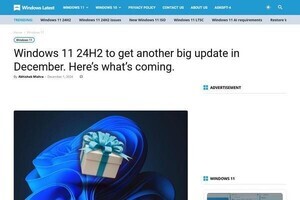 Windows 11の12月更新プログラム、多くの新機能をリリース予定