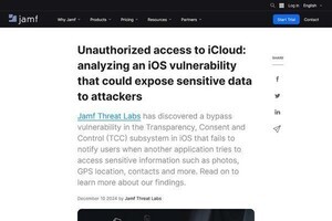 iPhoneで秘密裏に機密情報を窃取する脆弱性、Macにも影響