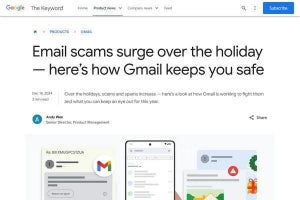 Googleが指摘、年末年始に向け注意すべきメールを悪用する3つの詐欺