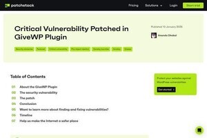 WordPressの人気プラグインに緊急脆弱性、10万サイトの半数にリスク