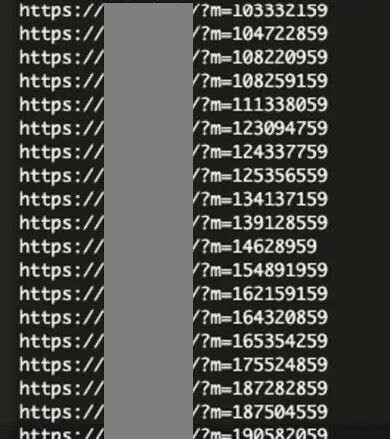 spamurl.txtに記載されたスパムリンクの例 - 引用：Sucuri