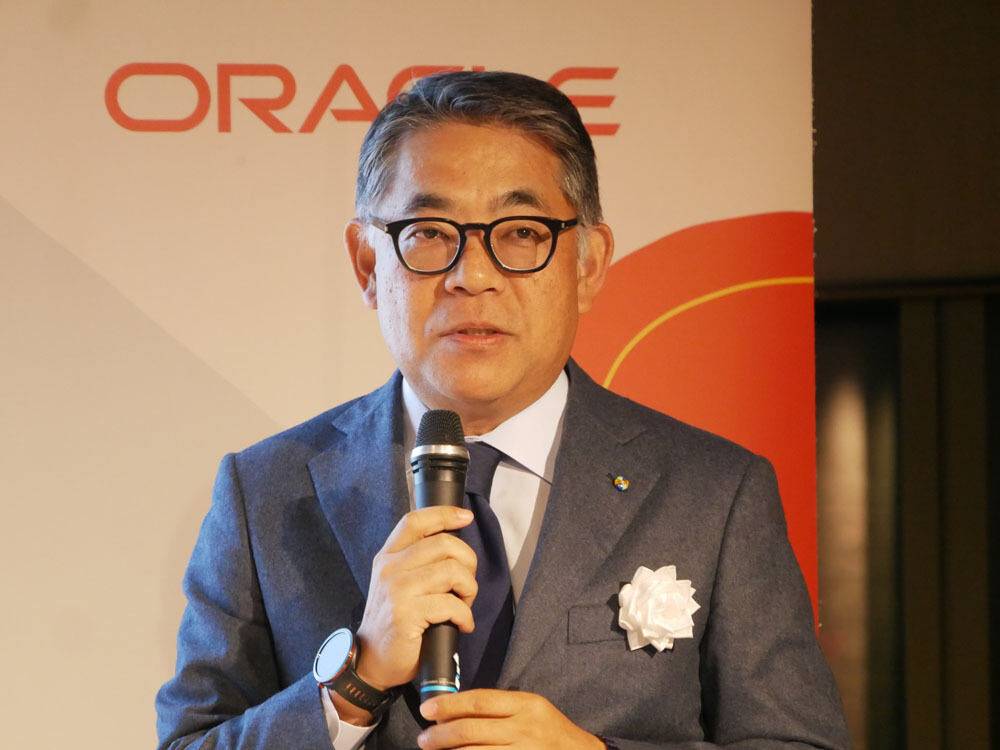 日本オラクル 取締役 執行役社長の三澤智光氏