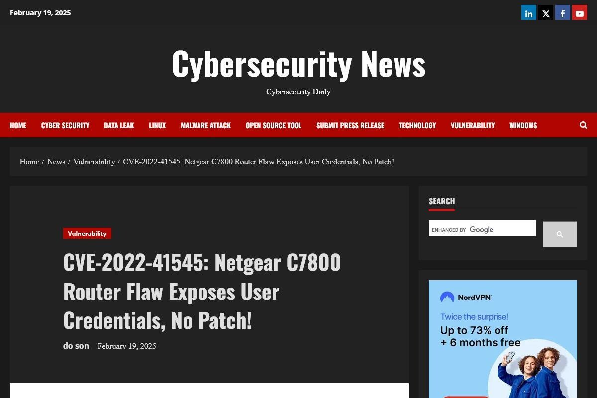 NETGEARのルータに緊急のゼロデイ脆弱性、すぐ確認を | TECH+ NETGEARのルータに緊急のゼロデイ脆弱性、すぐ確認を | TECH+