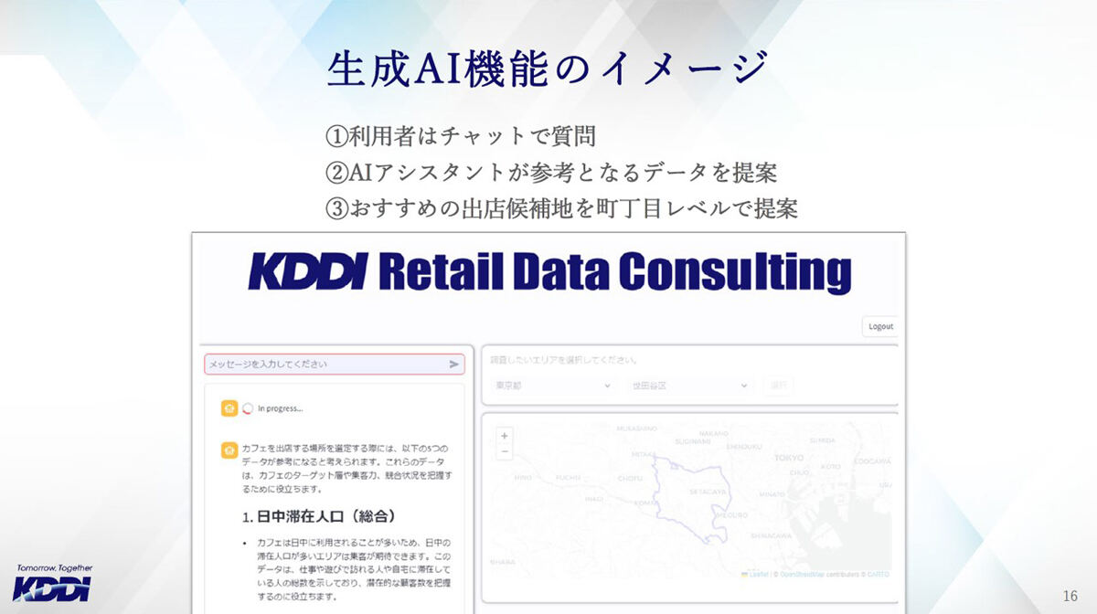 生成AIによる新機能のイメージ