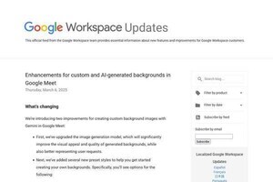 Google Meet、生成A「Gemini」で希望に近い背景を生成できるように