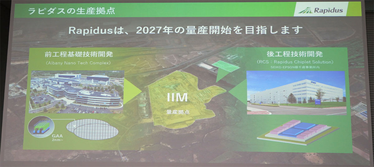 前工程は2027年度からの量産開始を計画