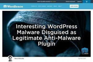WordPressのマルウェア対策プラグインを装う新しいマルウェア発見