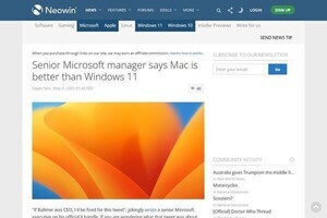Windows 11よりmacOSの方が優れている、Microsoft幹部の投稿に「いいね」1万件