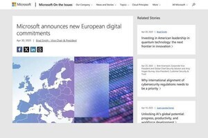 Microsoftが欧州に向け5つのデジタル戦略発表、背景にトランプ関税