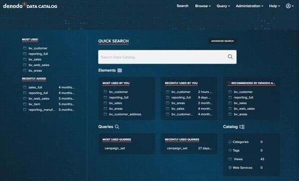 「Denodo Platform 9.2」提供開始、データマーケットプレイス刷新