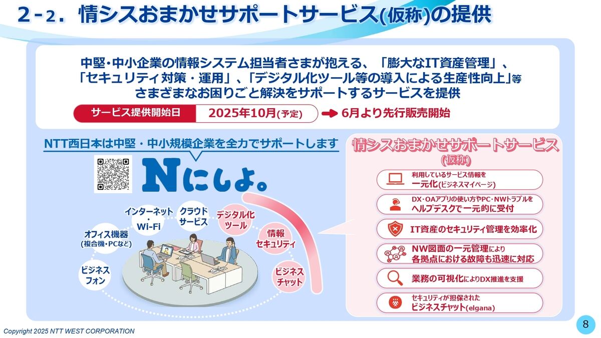 情シスおまかせサポートサービス（仮称）の概要図