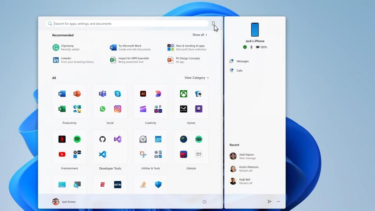 スマートフォン連携に対応 - 出典:Microsoft