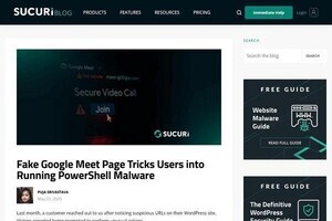 Google Meetを偽装する新手の攻撃、接続エラーにだまされるな