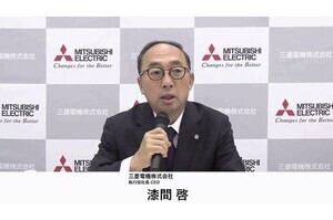三菱電機・漆間社長が2025年度の経営戦略を説明、8000億円規模で事業の終息見極め