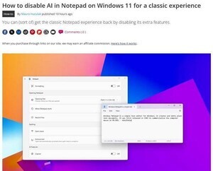 Windows 11のメモ帳をクラシックスタイルに戻す方法