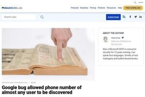 Googleアカウントの電話番号を窃取可能な脆弱性が発見