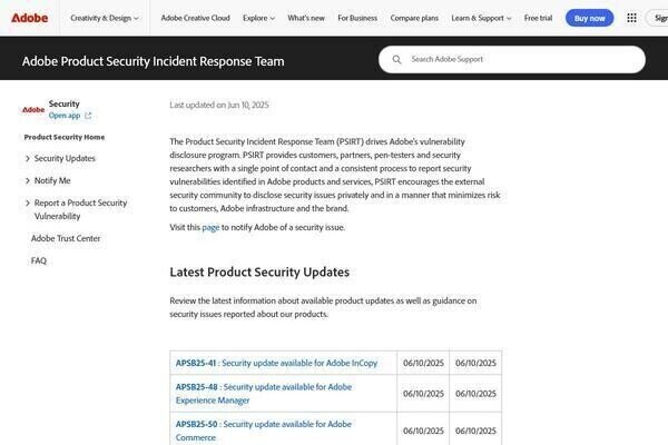 Adobe製品に緊急脆弱性、確認とアップデートを