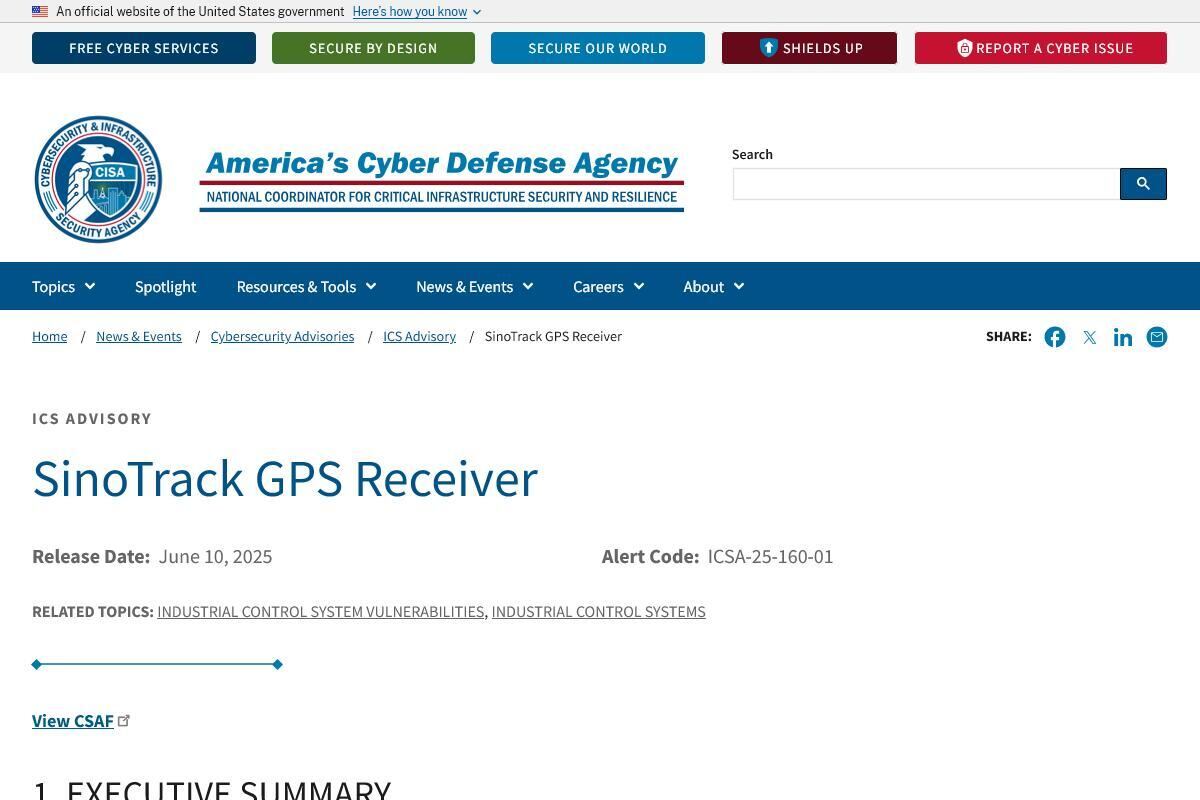 SinoTrack GPS Receiver｜CISA