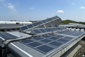 大林組とアイシンがペロブスカイト太陽電池の新設置方法の実証実験を開始