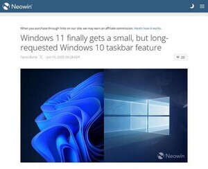 Windows 11の通知センターに大きな時刻表示が復活