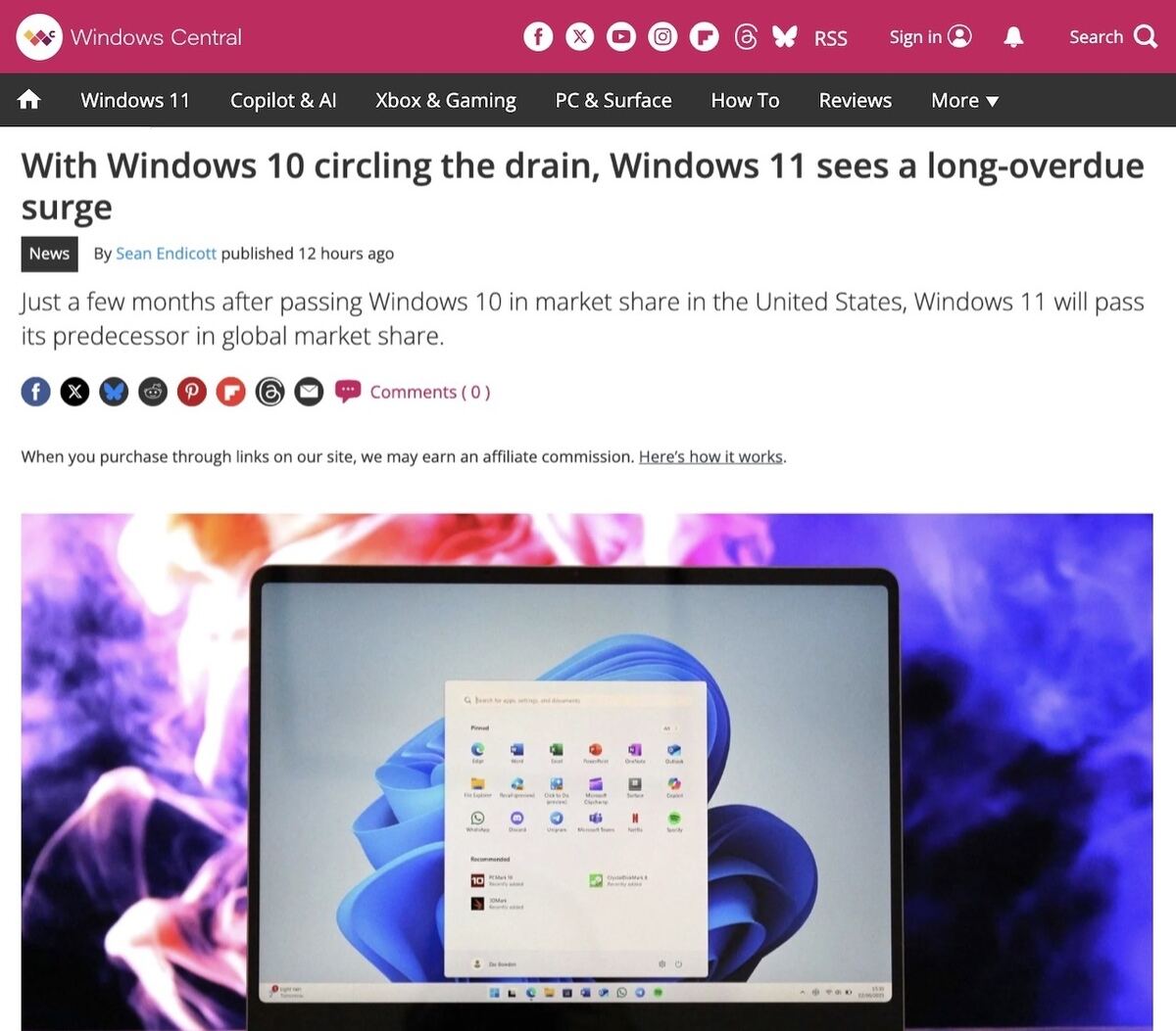 With Windows 10 circling the drain、Windows 11 sees a long-overdue surge｜Windows Central