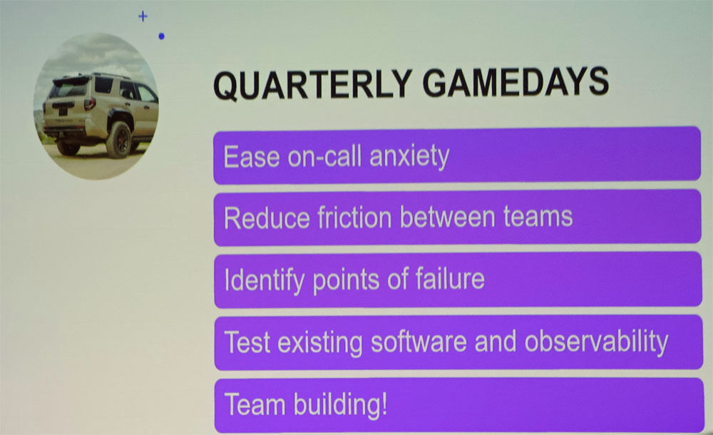 四半期ごとのGame Dayにおける検証事項