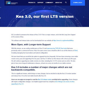 プラグインもOSS化、オープンソースのDHCPサーバー「Kea」初のLTS「Kea 3.0.0 」
