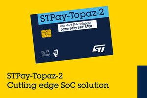 STマイクロ、セキュリティを強化した非接触決済ソリューション「STPay-Topaz-2」を発表
