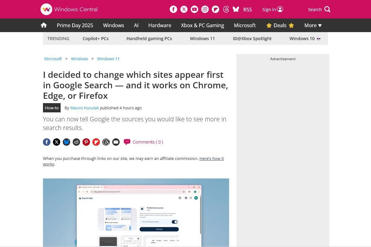 How to change which sites appear first in Google Search｜Windows Central