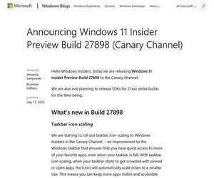 Windows 11、タスクバーアイコンの縮小表示が登場