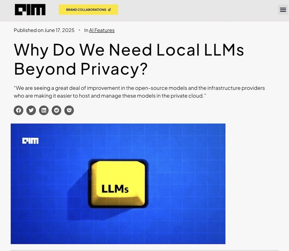 Why Do We Need Local LLMs Beyond Privacy?