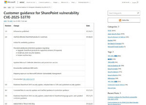 SharePoint Serverにおけるリモートコード実行の脆弱性など - JPCERT/CCレポート