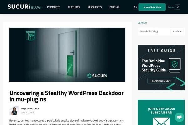 WordPressの必須プラグインにマルウェアを隠蔽する攻撃再び、発見は困難