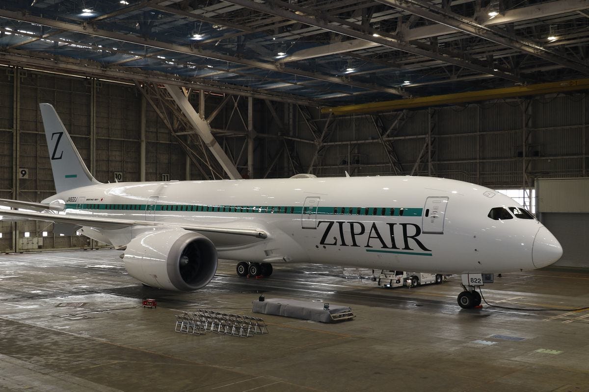 JALのLCC・ZIPAIR TOKYOの初号機がお披露目(1)実機を見てみよう - 航空機の技術とメカニズムの裏側(204) |  TECH+（テックプラス）