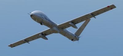 エルビット・システムズのMALE UAV「ヘルメス900」。MQ-9リーパーの一族に似ている　引用：エルビット・システムズ