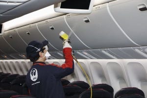 航空機の技術とメカニズムの裏側 第274回 JAL機内のウイルス不活性化コーティングの現場を取材