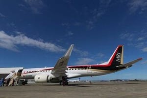 航空機とIT 第70回 実機拝見(4)ようやく初飛行! 三菱MRJ