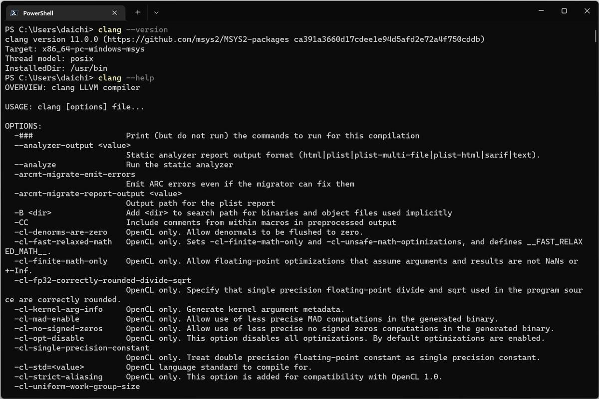 C言語コンパイラ: LLVM/Clang