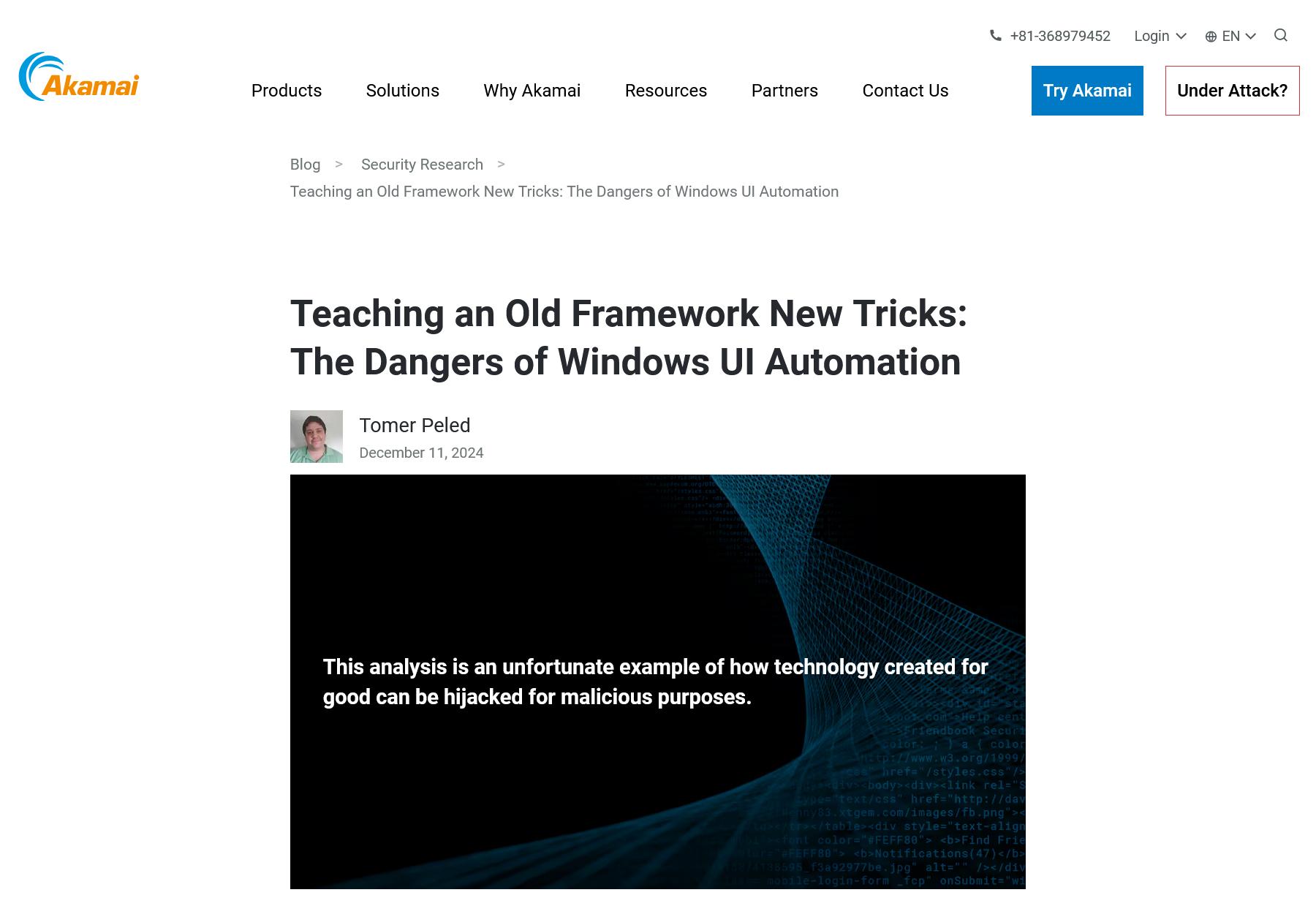 Teaching an Old Framework New Tricks: The Dangers of Windows UI Automation｜Akamai